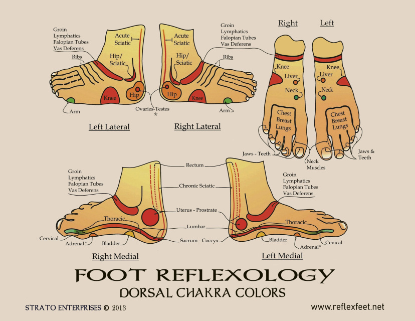 Foot Chakra Chart